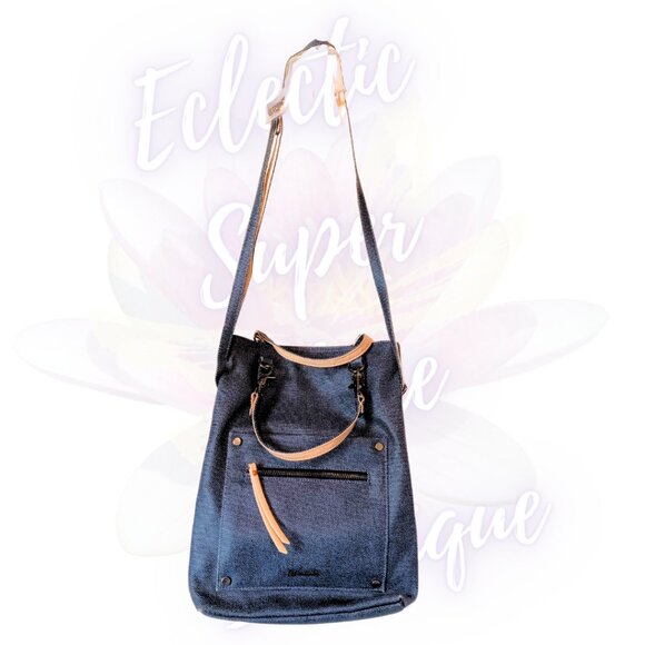 Sherpani Double Handle Fold Over Rebel Cotton Canvass Handbag Tote Purse - Picture 7 of 15